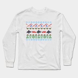 Teen Wolf Ugly Holiday Sweater Long Sleeve T-Shirt